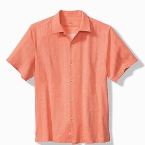 Tommy Bahama Men's Peach Button Down Shirt